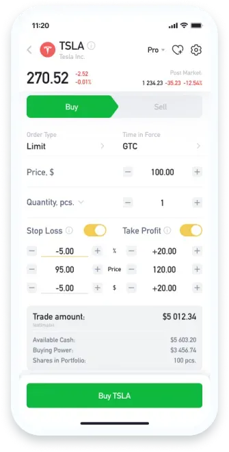 stop loss take profit